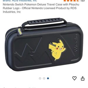 Nintendo switch travel Pikachu case